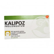 Купить Калипоз пролонгатум (аналог Кальдиум) 750 мг (391 мг К ) таблетки №60 в Москве