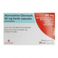 Купить Атомоксетин капс. 60 мг Европа :: Аналог Когниттера :: Glenmark №30 в Волгограде