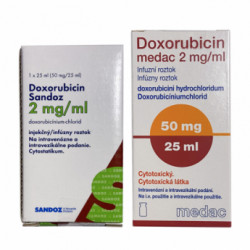 Доксорубицин-Sandoz/Medac (Словения/Австрия) 2мг/мл 25мл (50мг)