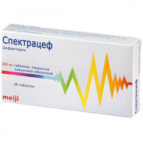 Купить Спектрацеф (Цефдиторен) 200 мг таблетки №20 в Москве - Отзывы в Челябинске